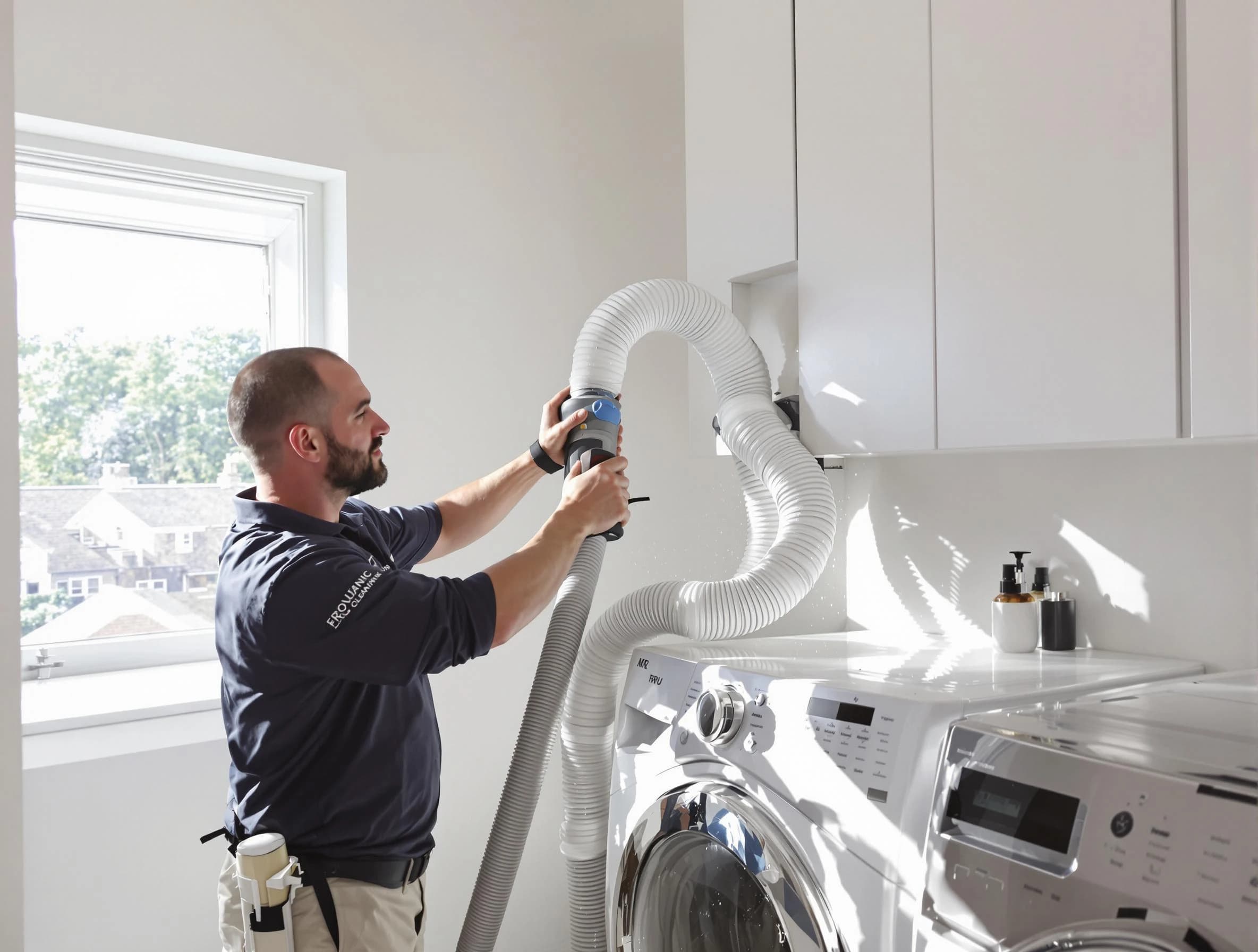 Certified Dove Valley Dryer Vent Cleaning technician performing dryer vent cleaning in Dove Valley