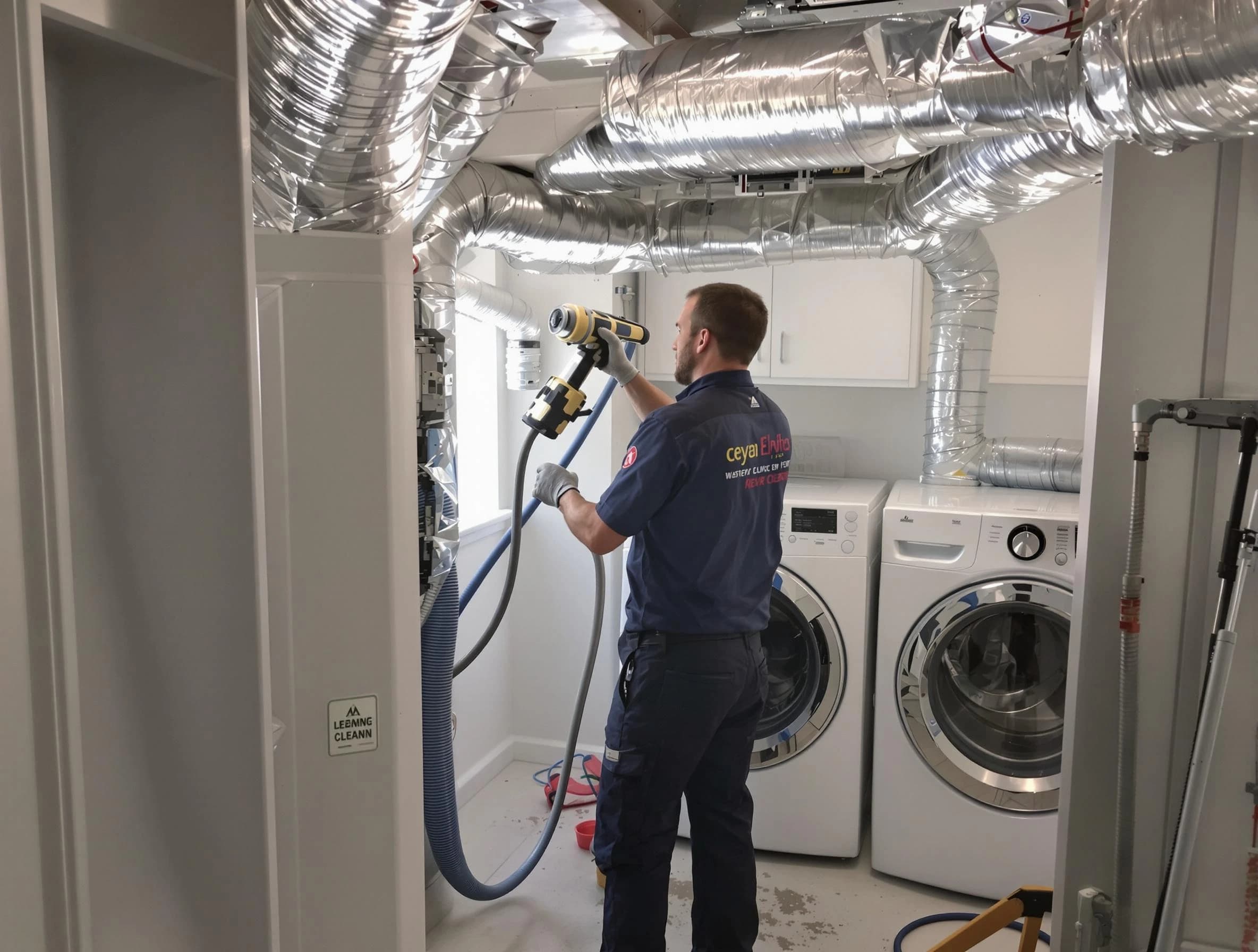Dove Valley Dryer Vent Cleaning specialist using advanced equipment for thorough duct cleaning in Dove Valley