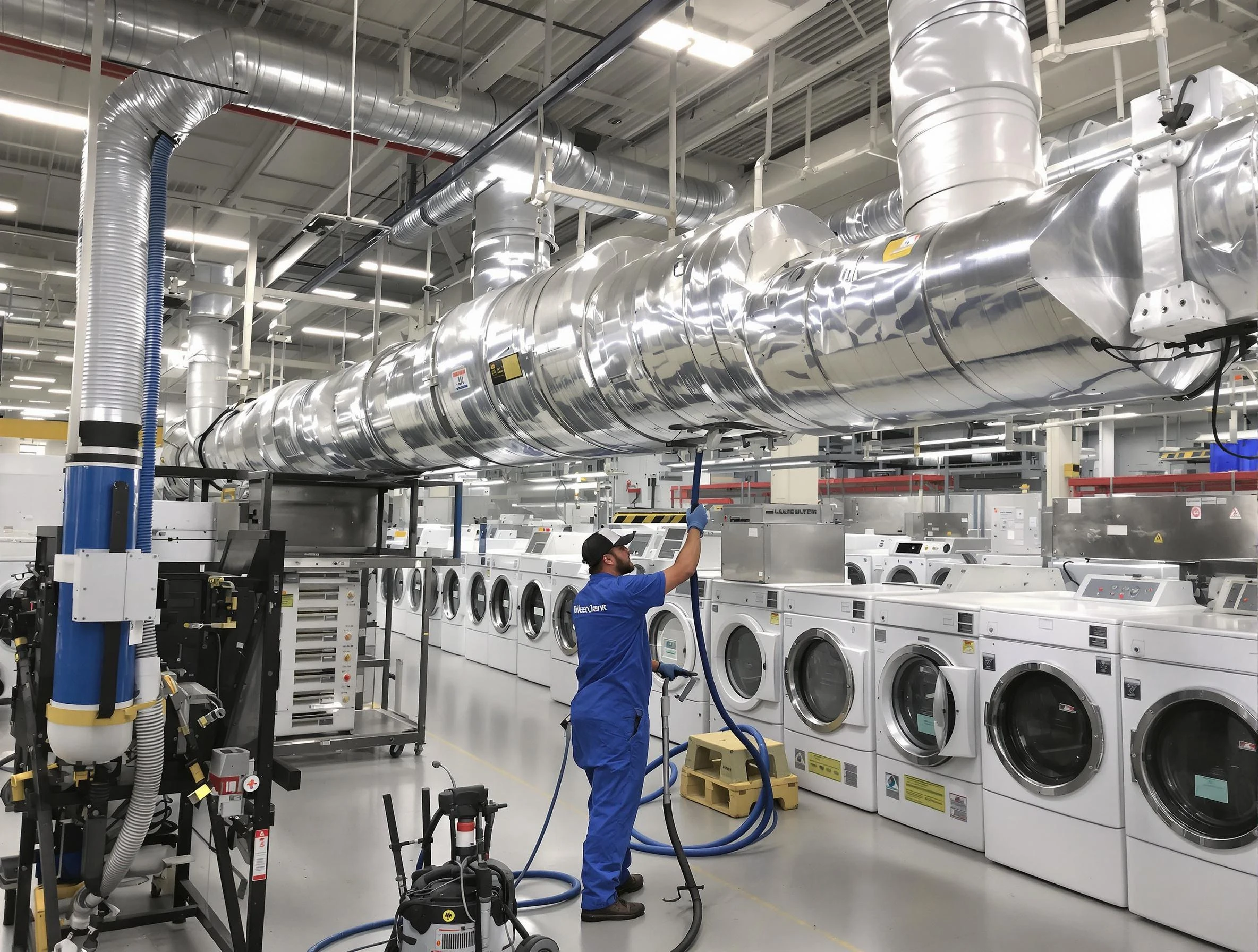 Dove Valley Dryer Vent Cleaning team performing heavy-duty industrial dryer vent cleaning in Dove Valley